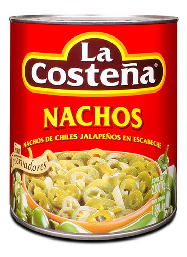 Nachos De Jalapeños En Escabeche 380g La Costeña Mexico