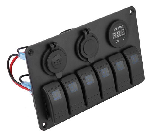 Panel De Interruptores Basculantes Led De 12 V, 24 V, 6 Band