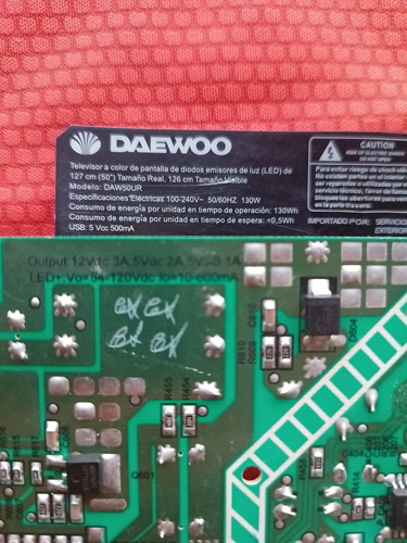 Tarjeta Fuente Daewoo Daw50ur (Usado)