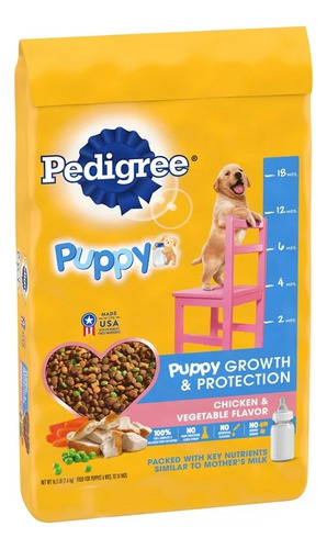 Pedigree Puppy Growth & Protection Pollo & Vegetales 1.56 Kg