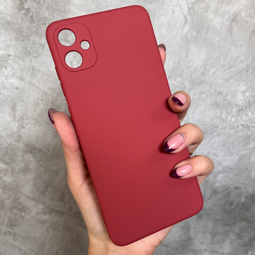 Funda Silicona Cubre Cámara Para Samsung Linea- Coolcase Rojo A06