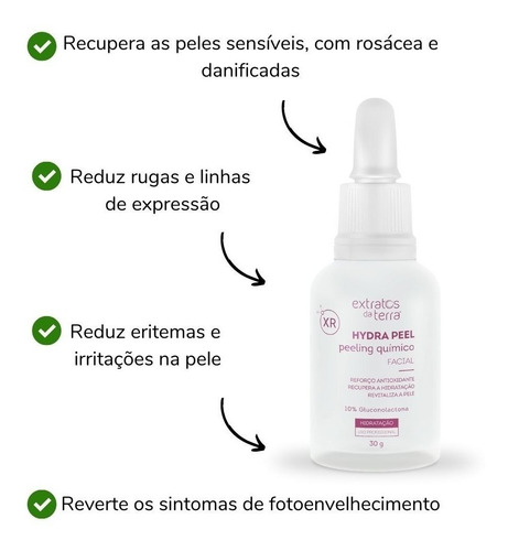 Peeling Hidratante Hydra Peel Xr 30g - Extratos Da Terra