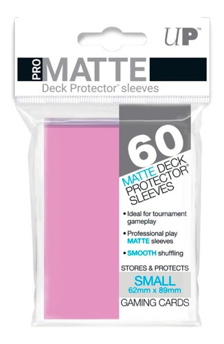 Protectores Ultra Pro Small Rosa Matte X 60 Unidades