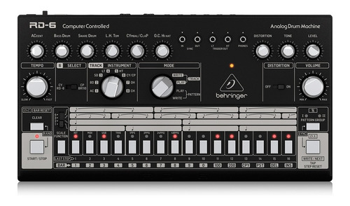 Maquina De Ritmos Behringer Rd-6-bk Negra Analógica