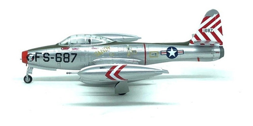 Miniatura Avião F-84e Thunderjet 1951 Sandy 1:72 Easy Model Cor Cinza