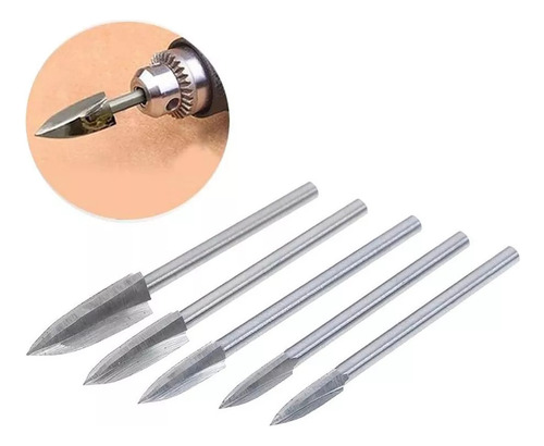 Kit De 10 Brocas Burr Hss Para Grabar Tallas En Madera