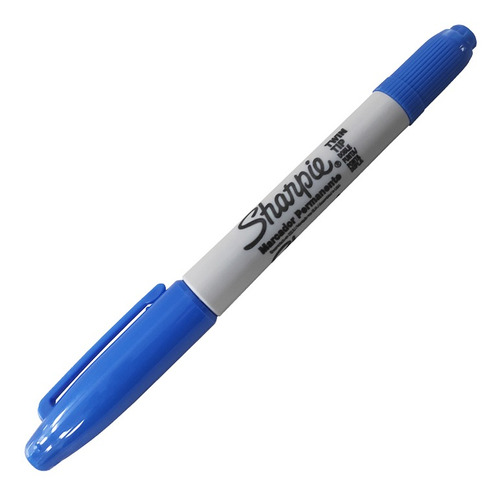 Marcador Permanente Sharpie Twin Tip Azul Doble Punta 50 Pzs