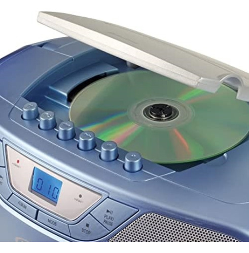 Jensen Cd-590-bl Cd-590 Cd Y Casete Estéreo Portátil De 1 Va