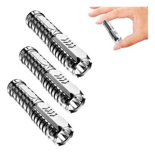 Linterna De Bolsillo Portátil Recargable E Impermeable 2 Pcs