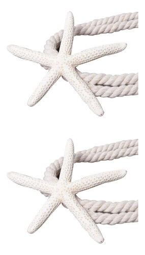Alzapaños Decorativos Naturales Con Forma De Estrella De Mar