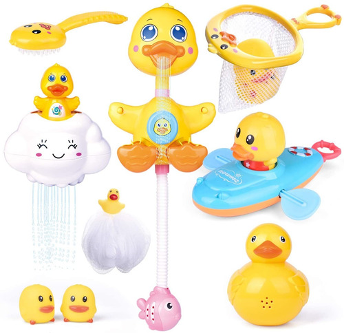   Pcs Baby Bath Toys, Duck Spray Water Toy, Bath Squirt...