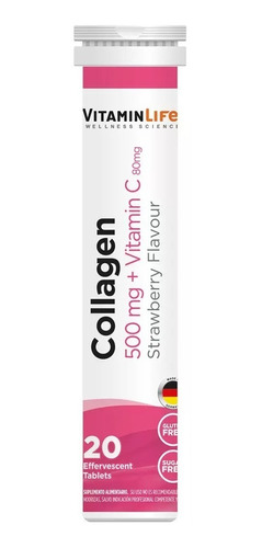 Vitaminlife Collagen 500mg +80mg Vit.c 20 Tab Eferv