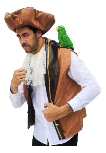 Disfraz Overseas Pirate Pirata Con Loro De Látex Collar Sombrero Chaleco Disfraz De Un Minuto Linea One Minute Costume Ghoulish Productions 