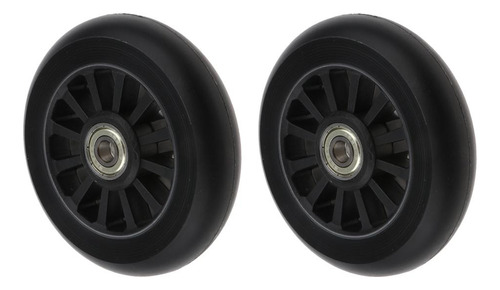 2 X 2pcs De De De Patinaje De Reemplazo De Rueda De S Negro