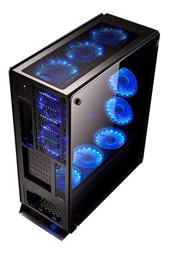 Gabinete Gamer Redragon Ironhide Gc-801 Rgb X6 Full Tower
