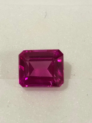 Zafiro 3.70 Ct Rosa Corte Esmeralda Gemas Sueltas Rosa