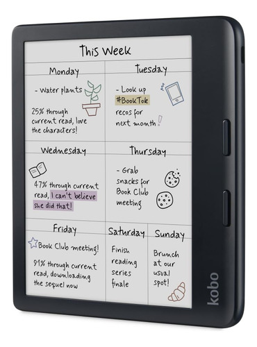Ereader Kobo Libra En Color Negro Con Funda Waterpro De 32 G