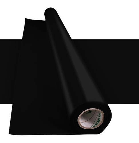 Vinilo Adhesivo Negro Brillante 120cmx1m Impresión Plotter