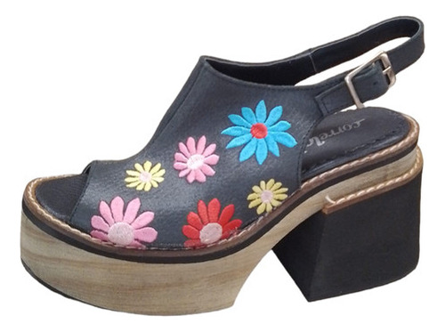 Sandalias Corre Lola Mujer Cuero Talle 36 Art237