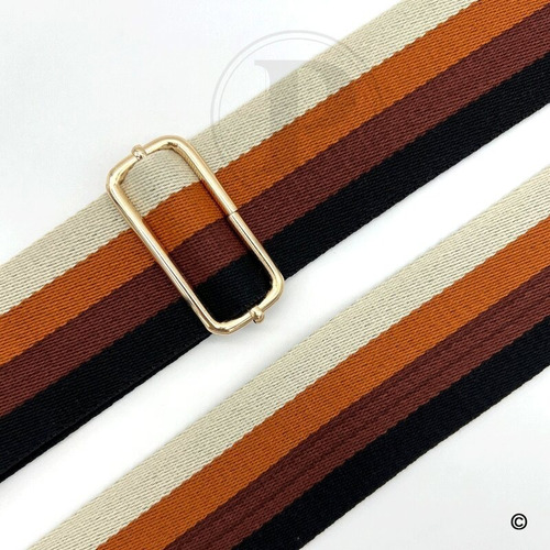 Asa Para Bolsa Strap Rayas Café