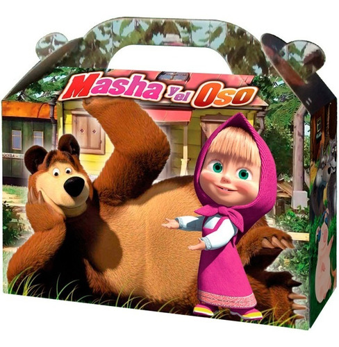 Masha Y El Oso Bolsita Golosinera Souvenir Pack X 10 Un