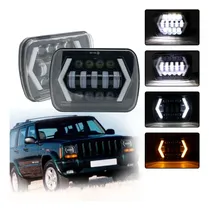 Comprar Juego De Opticas Faros Led 7x5 Pulgadas Rectangular A-vip