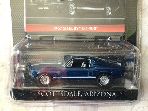 Greenlight Barret Jackson S1 1967 Shelby Gt-500 Azul Marino