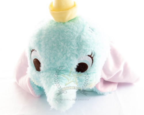 Peluche Grande Disney Dumbo Acostado Ojos Abiert Golden Toys