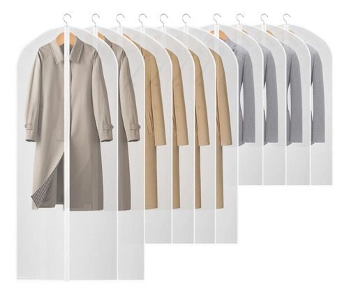 10pcs Protector De Ropa Colgante,bolsa Transparente A Prueba
