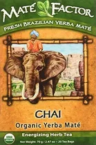 Comprar The Mate Factor Yerba Mate Chai Orgánica - 20 Bolsitas De Té