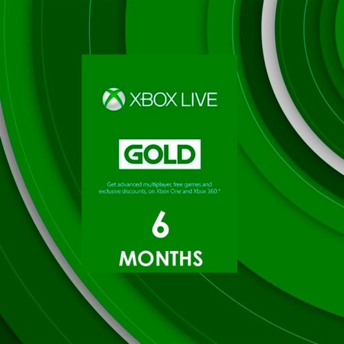 Imagen 2 de 3 de Xbox Live Gold 6 Meses Membresía.
