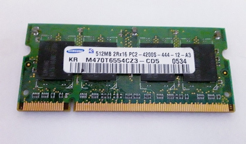 Memoria Ram 512mb 2rx16 Pc2 4200s 444 Laptop