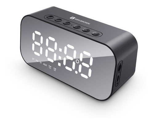 Parlante Radio Portatil Despertador Bateria Bluetooth Reloj 