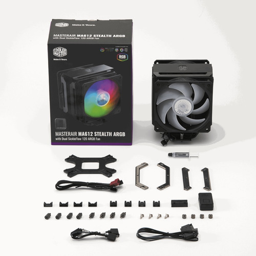 Imagen 10 de 10 de Cooler Cpu Coolermaster Masterair M612 Stealth Rgb Intel Amd