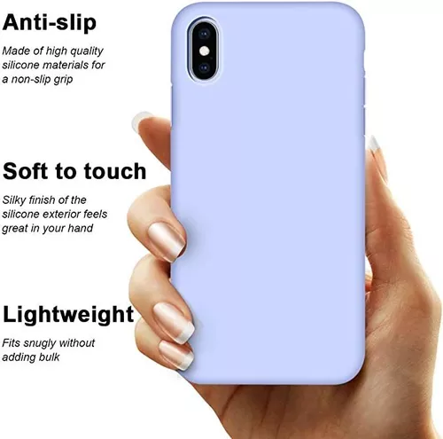 Anuck - Funda para iPhone XS Max de silicona suave con forro de microfibra  anti rasguños, carcasa rígida a prueba de golpes, 6.5 in