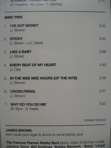 James Brown - Tour The U.s.a.+ 2 Bonus Tracks (waxtime 77203