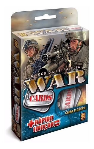 Jogo De Cartas Estratégico War Cards Baralho War - Grow