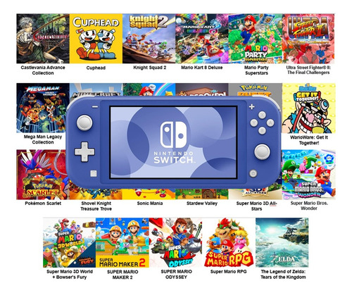 Nintendo Switch Lite 100gb Games