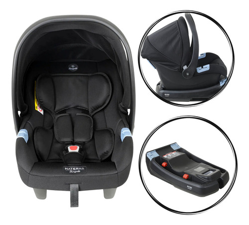 Bebê Conforto Com Base Cadeirinha De Carro Preta Burigotto
