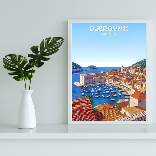 Cuadro Decorativo Habitación Ciudad Dubrovnik Croacia