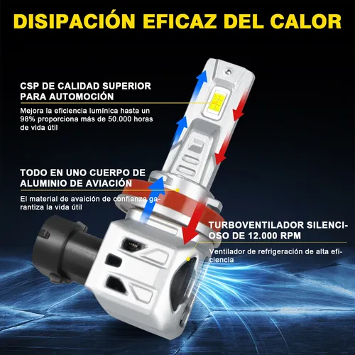 40000lm- Kit De Faros Delanteros Led 9005 H11 Luz Alta/baja