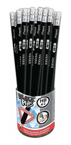 Lápiz Maped Black Pepsbote C/144 Piezas