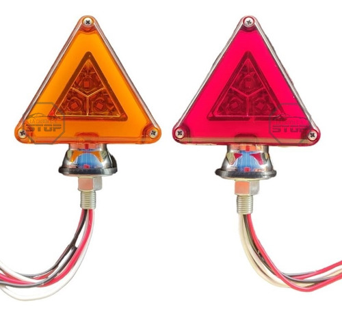Direccional Led Triangular Pequeño Semaforo Neon Juego