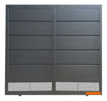 Comprar Portones Corredizos Con Postigo Y Reja Manual Chapa Moderno