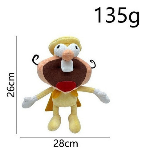 Pizza Tower Chef Peluche Muñeca Juguete Cumpleaño Regalo