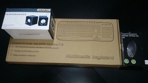 Kit Teclado Multimedia  Mouse Parlantes 