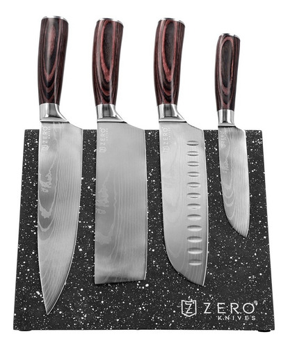 Bloque Magnetico Soporte De Cuchillos - Zero Knives Mármol