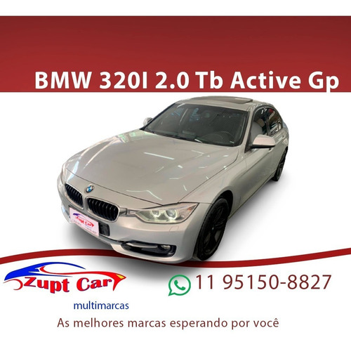 Imagem 2 de 12 de Bmw 320i Turbo 2015 Prata Com Teto Top De Linha Oportunidade