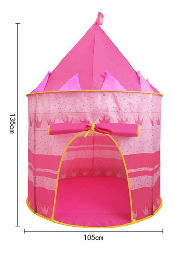 Imagen 2 de 7 de Tienda Niños Carpa Castillo Casita Portátil Juguete Infantil