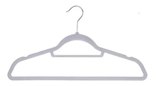 20 Piezas Gancho De Terciopelo Gris Tender Ropa (it-44)